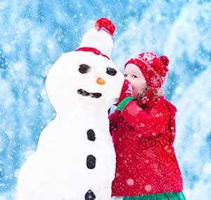 Schneemann bauen macht Laune - wichtig: die passende Kleidung!